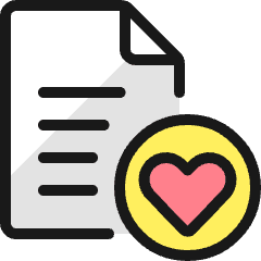Wedding Certificate Icon from Ultimate Colors Set