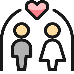 Wedding Couple Icon from Ultimate Colors Set