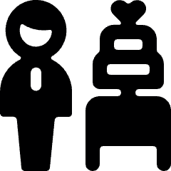 Wedding Groom Cake Icon from Ultimate Bold Set