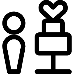 Wedding Groom Cake Icon from Ultimate Regular Set