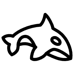 Orca Whale Icon from Ultimate Light Set