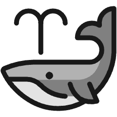 Whale Body Icon from Ultimate Colors Set