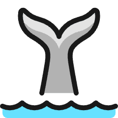 Whale Tail Icon from Ultimate Colors Set