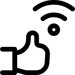 Internet Connection Wifi Good Thumbs Up Icon from Ultimate Regular Set