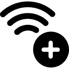 Wifi Add Icon from Ultimate Bold Set