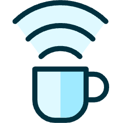Wifi Coffee Icon from Ultimate Duotone Set