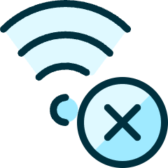 Wifi Delete Icon from Ultimate Duotone Set