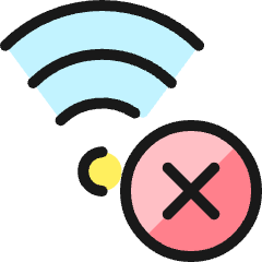 Wifi Delete Icon from Ultimate Colors Set