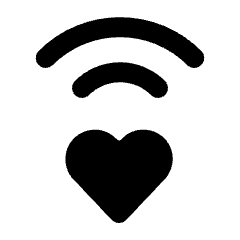 Wifi Heart Icon from Ultimate Bold Set