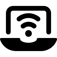 Wifi Laptop Icon from Ultimate Bold Set