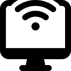 Wifi Monitor 1 Icon from Ultimate Bold Set