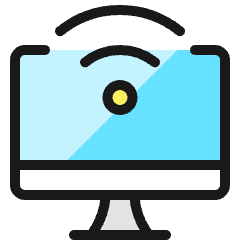 Wifi Monitor 1 Icon from Ultimate Colors Set