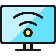Wifi Monitor Icon from Ultimate Colors Set