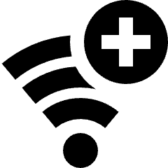 Wifi Network Add Plus Icon from Nova Solid Set