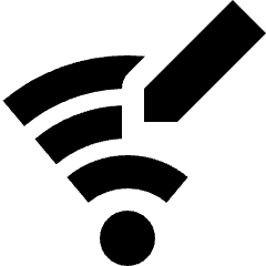 Wifi Network Edit Icon from Nova Solid Set