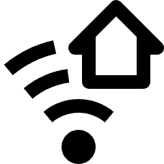 Wifi Network Home Icon from Nova Line Set
