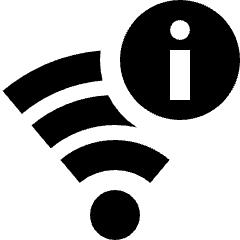 Wifi Network Information Icon from Nova Solid Set