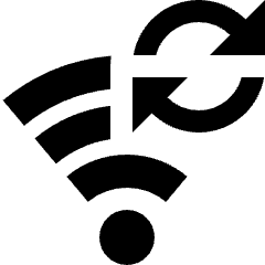 Wifi Network Refresh Sync Icon from Nova Solid Set