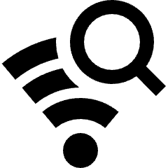 Wifi Network Search Icon from Nova Solid Set