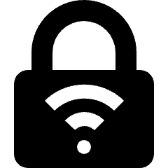 Wifi Network Security Lock Icon from Nova Solid Set