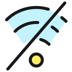 Wifi Off Icon from Ultimate Colors Set