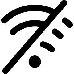 Wifi Off Icon from Ultimate Bold Set