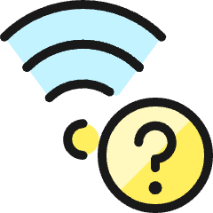 Wifi Question Icon from Ultimate Colors Set