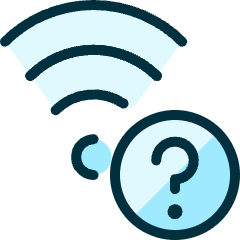 Wifi Question Icon from Ultimate Duotone Set