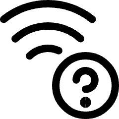 Wifi Question Icon from Ultimate Regular Set