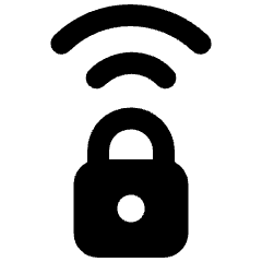 Wifi Secure Lock Icon from Ultimate Bold Set