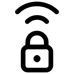 Wifi Secure Lock Icon from Ultimate Regular Set