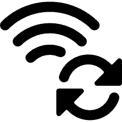 Wifi Sync Icon from Ultimate Bold Set