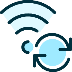 Wifi Sync Icon from Ultimate Duotone Set
