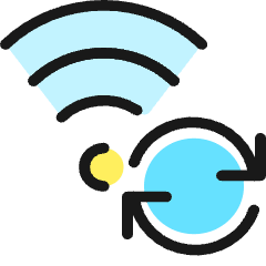 Wifi Sync Icon from Ultimate Colors Set