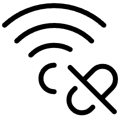 Wifi Unlink Disconnected Icon from Ultimate Light Set
