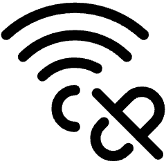 Wifi Unlink Disconnected Icon from Ultimate Regular Set