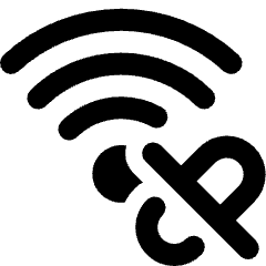 Wifi Unlink Disconnected Icon from Ultimate Bold Set