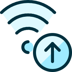 Wifi Upload Icon from Ultimate Duotone Set