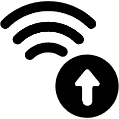 Wifi Upload Icon from Ultimate Bold Set