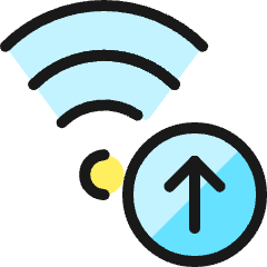 Wifi Upload Icon from Ultimate Colors Set