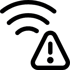 Wifi Warning Icon from Ultimate Regular Set