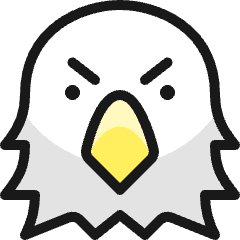 Wild Bird Eagle Head Icon from Ultimate Colors Set