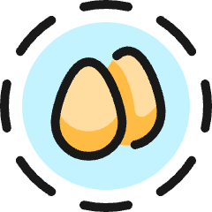 Wild Bird Eggs Icon from Ultimate Colors Set