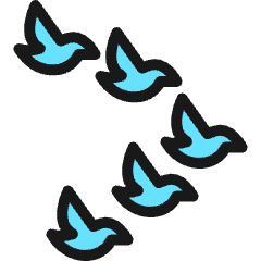 Wild Bird Flock 1 Icon from Ultimate Colors Set