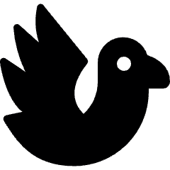 Wild Bird Fly Icon from Ultimate Bold Set