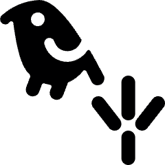 Wild Bird Footstep Icon from Ultimate Bold Set