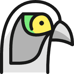 Wild Bird Head Icon from Ultimate Colors Set