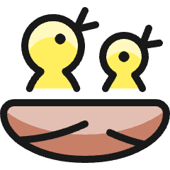 Wild Bird Nest Icon from Ultimate Colors Set