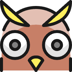 Wild Bird Owl Icon from Ultimate Colors Set