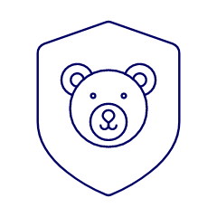 Protect Animal Illustration from UX Line Set